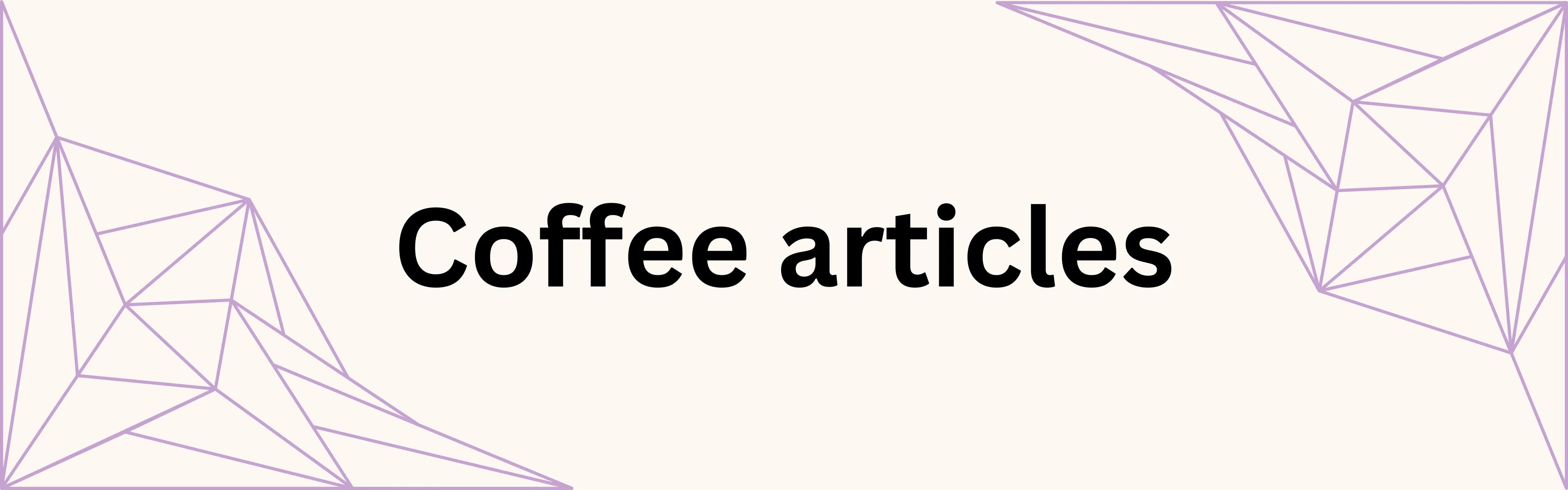 Coffee articles