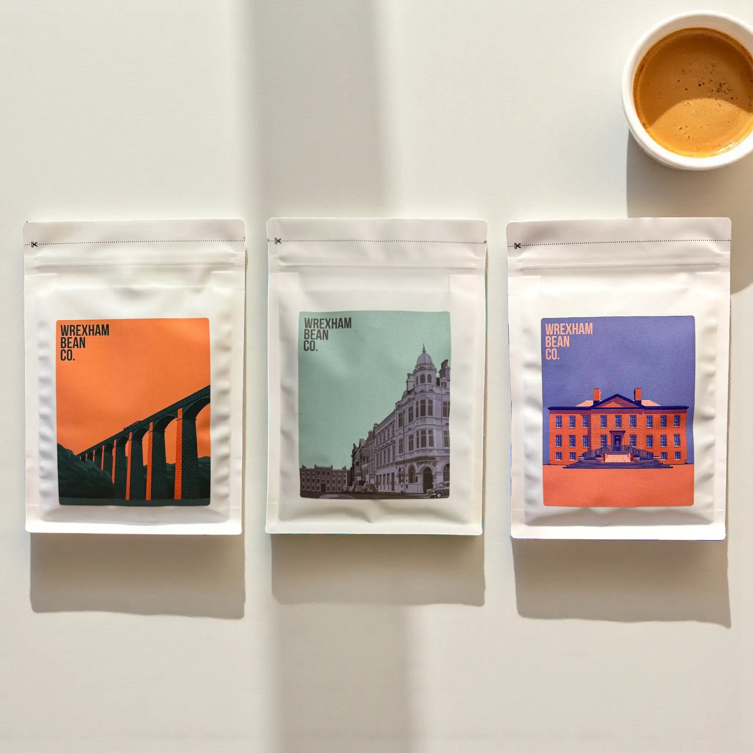 Premium coffee gift set – Dulima, Fronteira, Brazilian Eagle; roasted in North Wales, fast dispatch