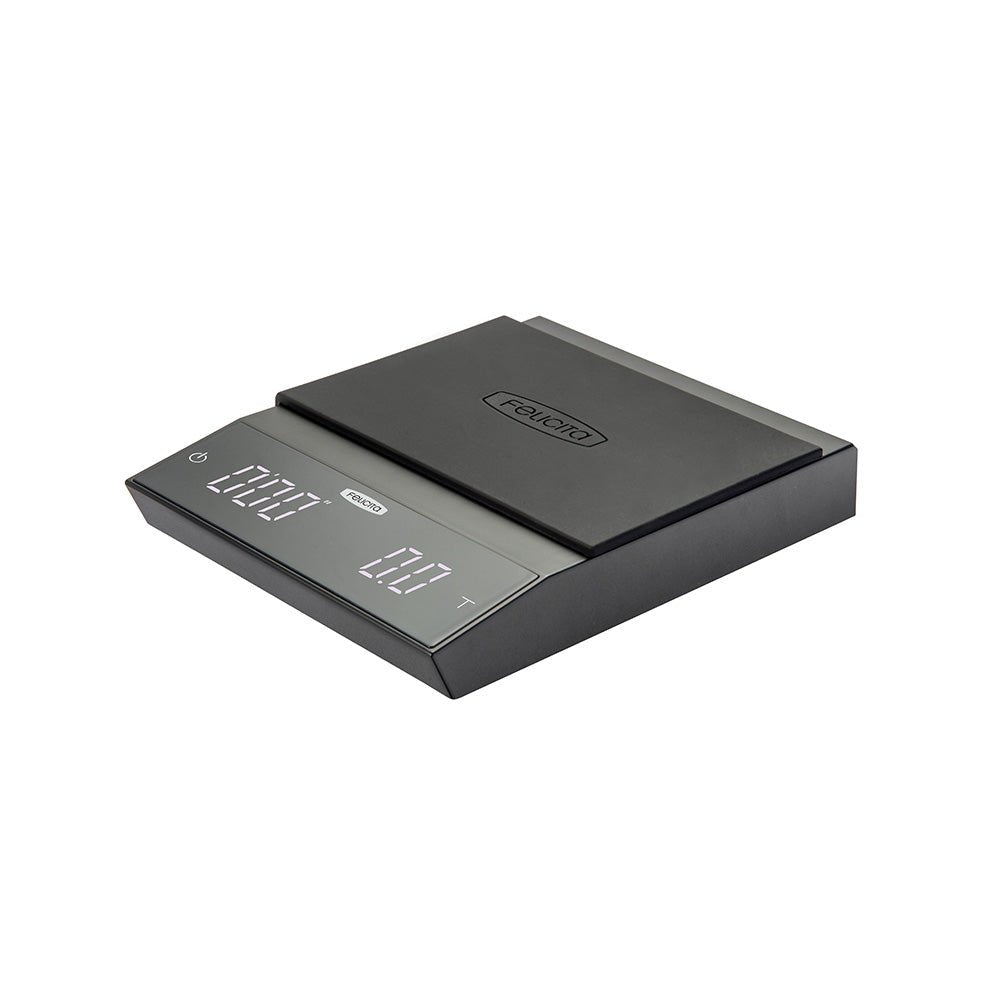 Hario V60 Ceramic 02 Matte Black with Felicita Incline Scale Bundle