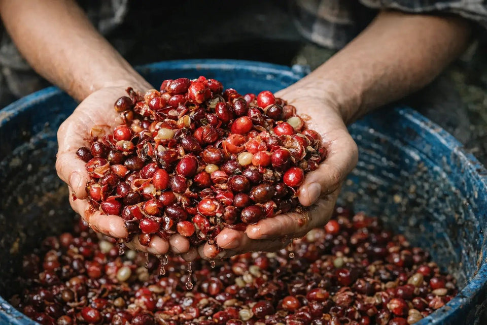 Fully washed coffee beans 
