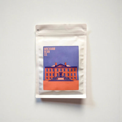Wrexham Bean Co. Fronteira coffee beans in 225g resealable bag, Colombian and brazil arabica coffee blend