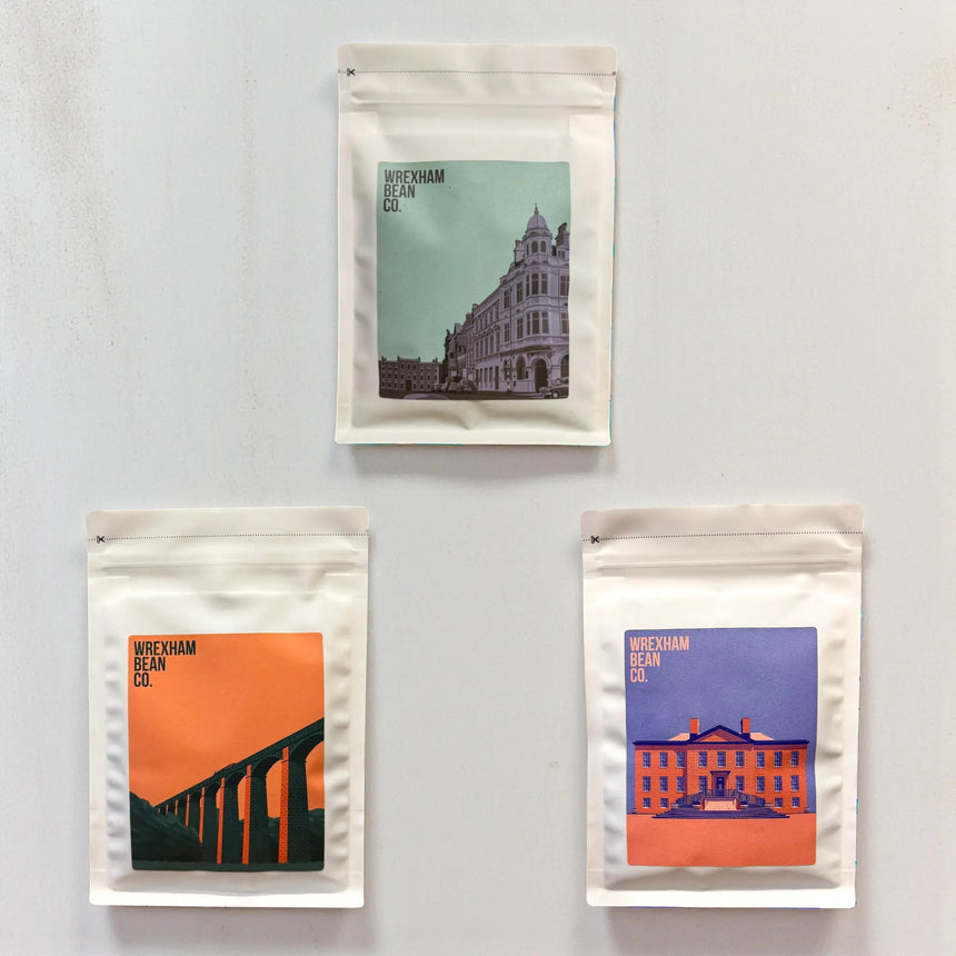 Premium coffee gift set – Dulima, Fronteira, Brazilian Eagle; roasted in North Wales, fast dispatch